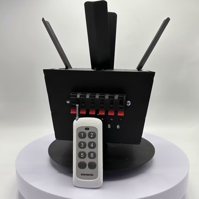 IP55 περιστρεφόμενο πυροτεχνήματα πηγές μηχανή ασύρματη διαδοχική τηλεχειριστήριο 500m πυροτεχνήματα σύστημα πυροδότησης