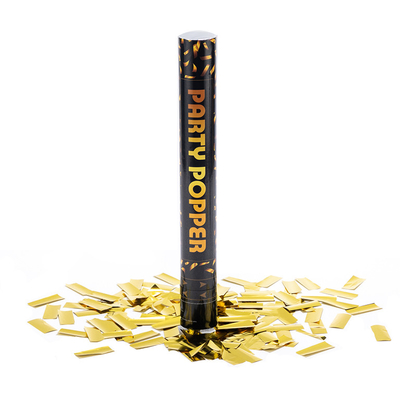 Χειροκίνητο γάμο Confetti Popper Χρυσό Confetti Shooter Για διακόσμηση του φεστιβάλ