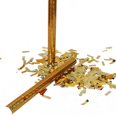 Χειροκίνητο γάμο Confetti Popper Χρυσό Confetti Shooter Για διακόσμηση του φεστιβάλ