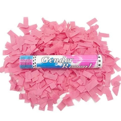 Ζεστή πώληση Confetti Shooter Γενός αποκαλύπτει Confetti Cannon Party Popper Confetti Launcher για την αποκάλυψη του φύλου