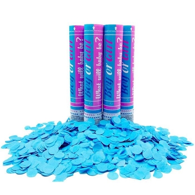 Μωρό Γυναίκας Αποκαλύψτε Confetti Cannon Μπλε ή Ροζ Παιδί ή Κορίτσι Πάρτι Popper Slip 30/45/60cm