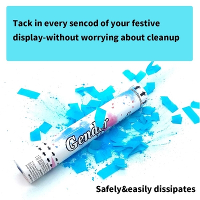 Ζεστή πώληση Confetti Shooter Γενός αποκαλύπτει Confetti Cannon Party Popper Confetti Launcher για την αποκάλυψη του φύλου
