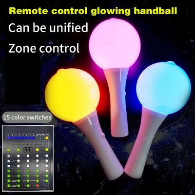 18*10CM LED λάμψη αναβοσβήνει Stick White Shell Ball Wand Για τις προμήθειες του φεστιβάλ συναυλία