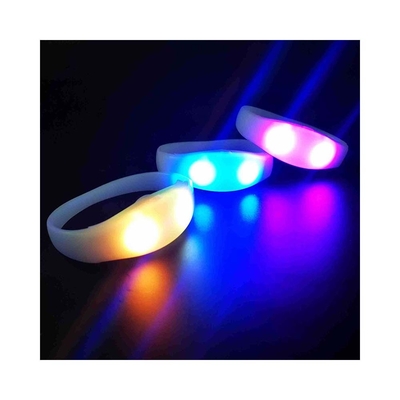 2024 DMX 512 φωτισμός τηλεχειριζόμενο LED βραχιόλι RGB Pulseras Brasil luz gira Pulseras LED Con Control DMX