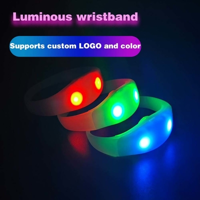 2024 DMX 512 φωτισμός τηλεχειριζόμενο LED βραχιόλι RGB Pulseras Brasil luz gira Pulseras LED Con Control DMX