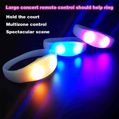 2024 DMX 512 φωτισμός τηλεχειριζόμενο LED βραχιόλι RGB Pulseras Brasil luz gira Pulseras LED Con Control DMX
