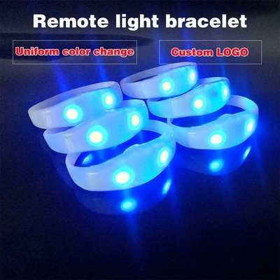 2024 DMX 512 φωτισμός τηλεχειριζόμενο LED βραχιόλι RGB Pulseras Brasil luz gira Pulseras LED Con Control DMX