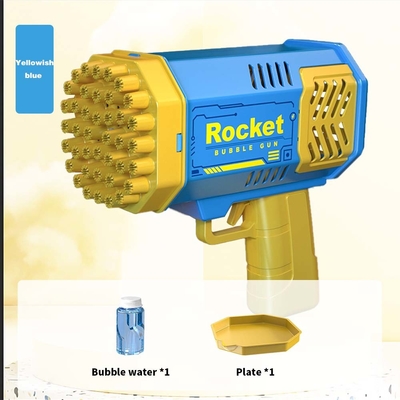 Πλαστικό 40 τρύπες Πυραύλος Bazooka Φούσκα Πυροβόλο Παιχνίδια επαναφορτιζόμενο s Machine Εξωτερικό καλοκαίρι για παιδιά